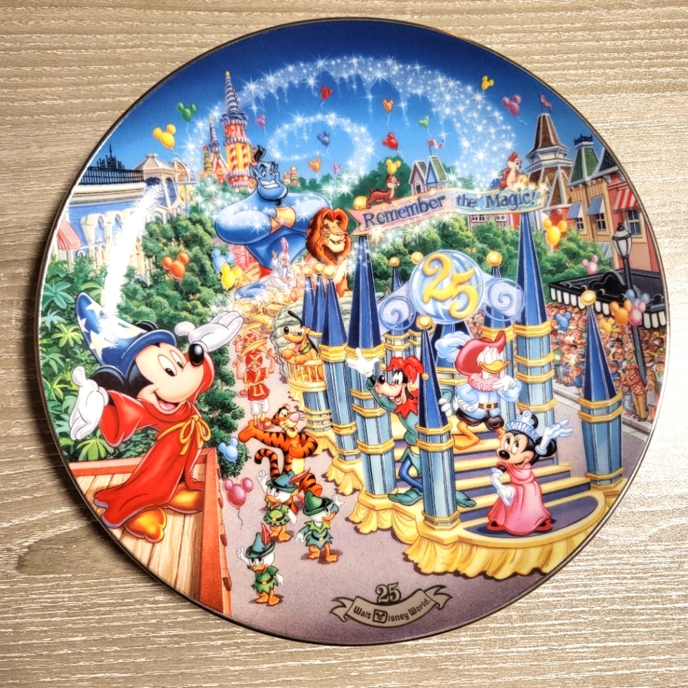 Disney Remember The Magic 25th Anniversary Wall Plate